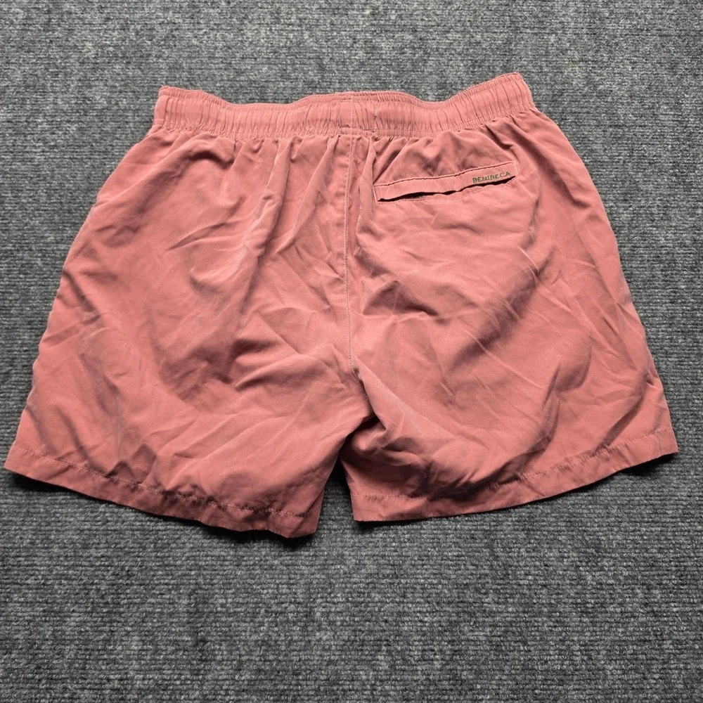 Benibeca Spain Mens Salmon Pink Swim Trunks Board Shorts Mesh Lining M